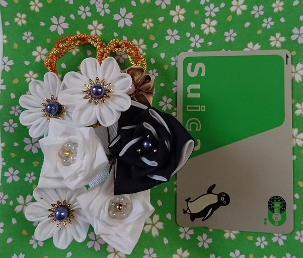 【山姥切モデル】つまみ細工2wayクリップ