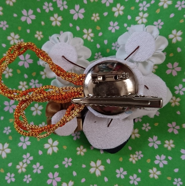 【山姥切モデル】つまみ細工2wayクリップ