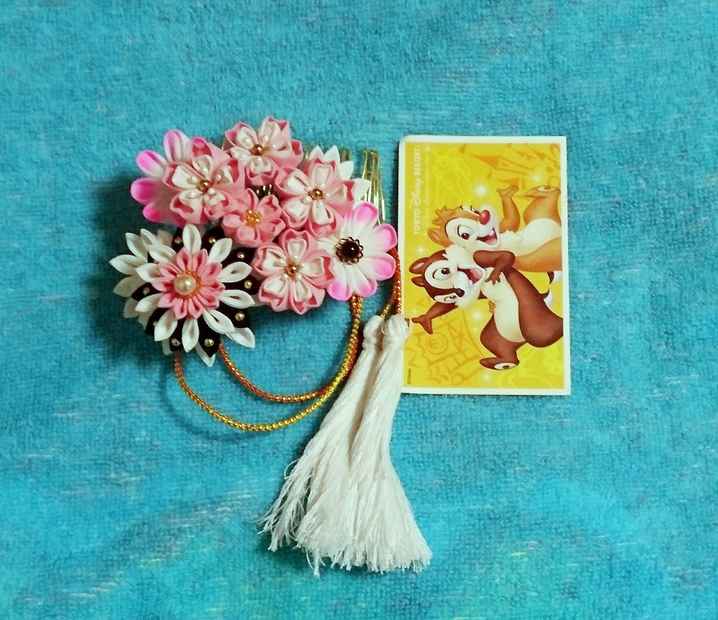 【物吉モデル】つまみ細工コーム