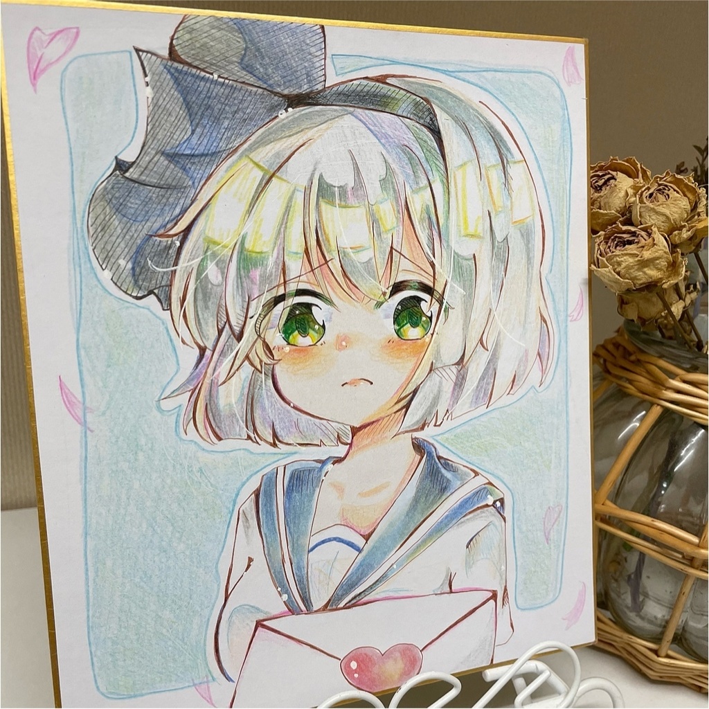 妖夢 魂魄妖夢 コピック イラスト 手描きイラスト 色紙