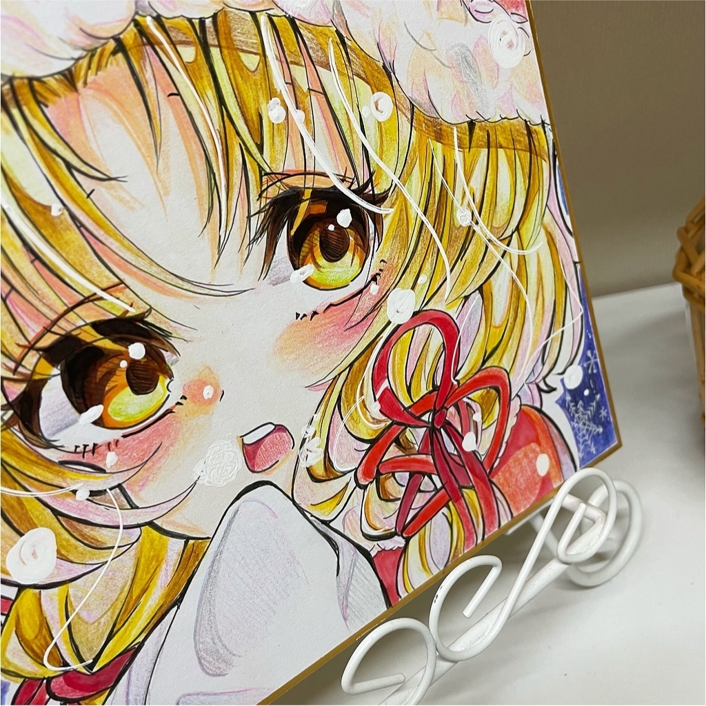 洩矢諏訪子 イラスト 諏訪子様 クリスマス 色紙