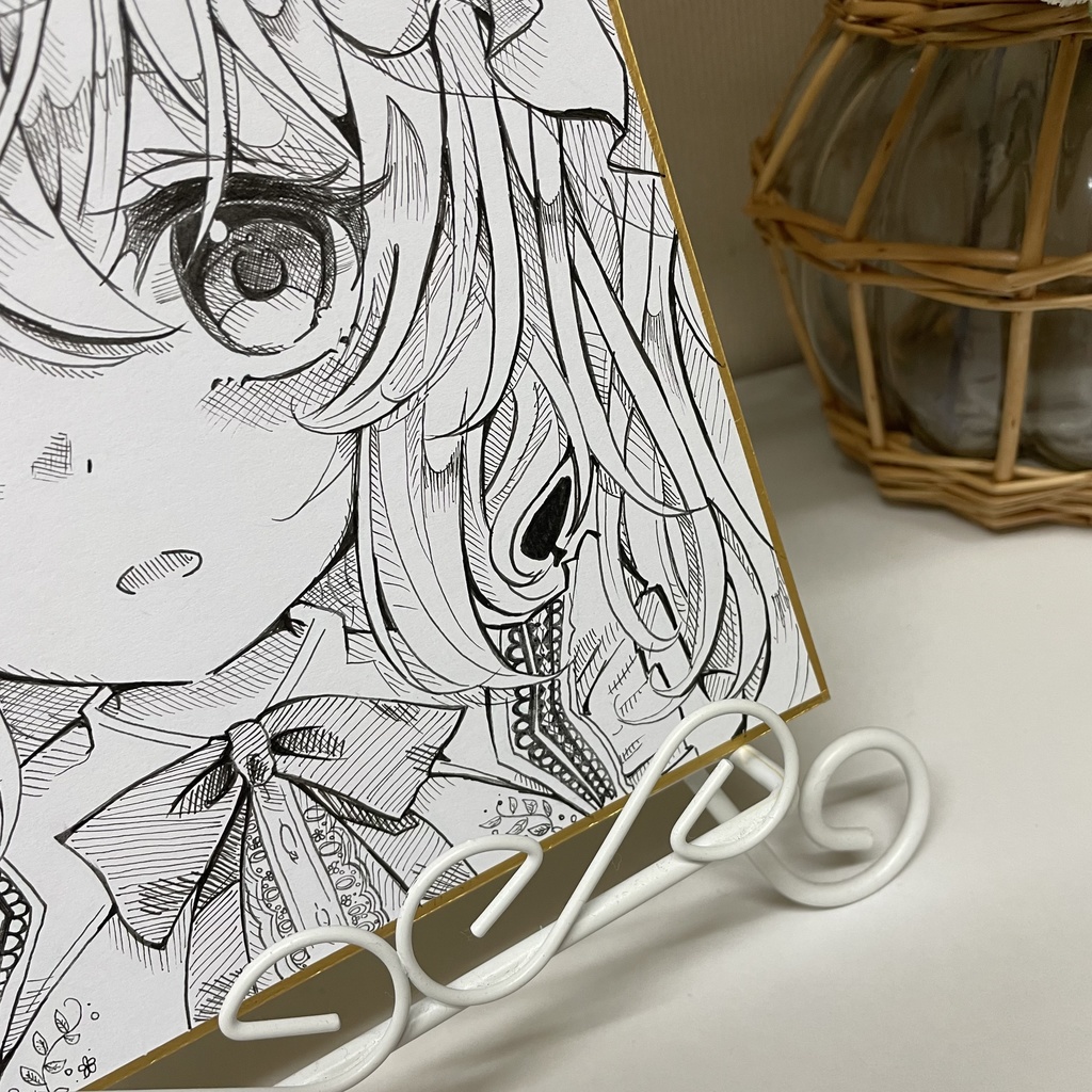 フランドール イラスト モノクロ 白黒 色紙 フランドール・スカーレット フラン 東方