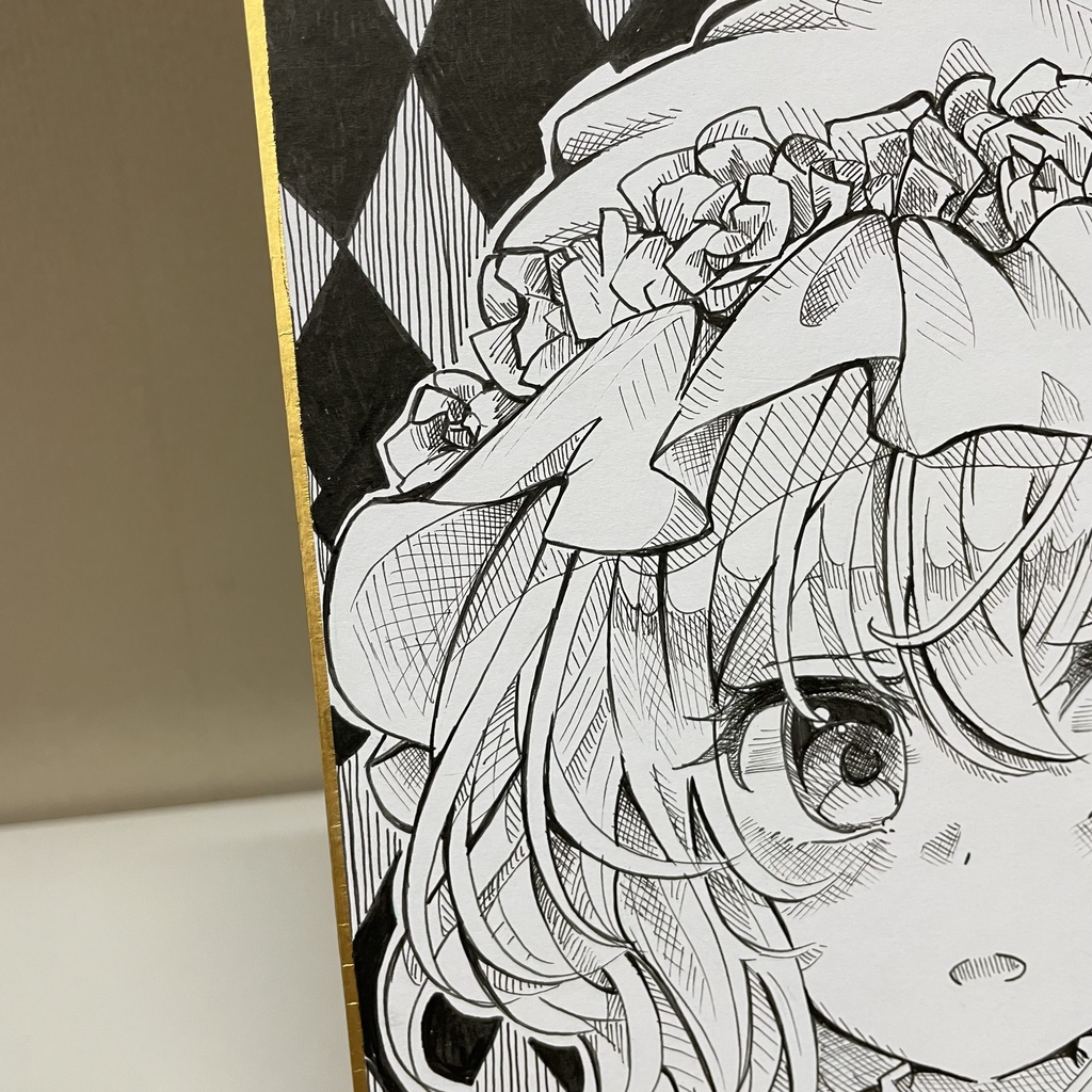 フランドール イラスト モノクロ 白黒 色紙 フランドール・スカーレット フラン 東方