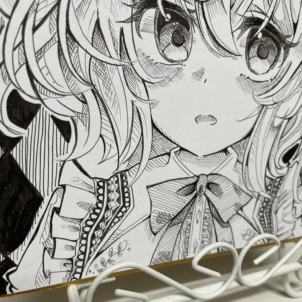 フランドール イラスト モノクロ 白黒 色紙 フランドール・スカーレット フラン 東方