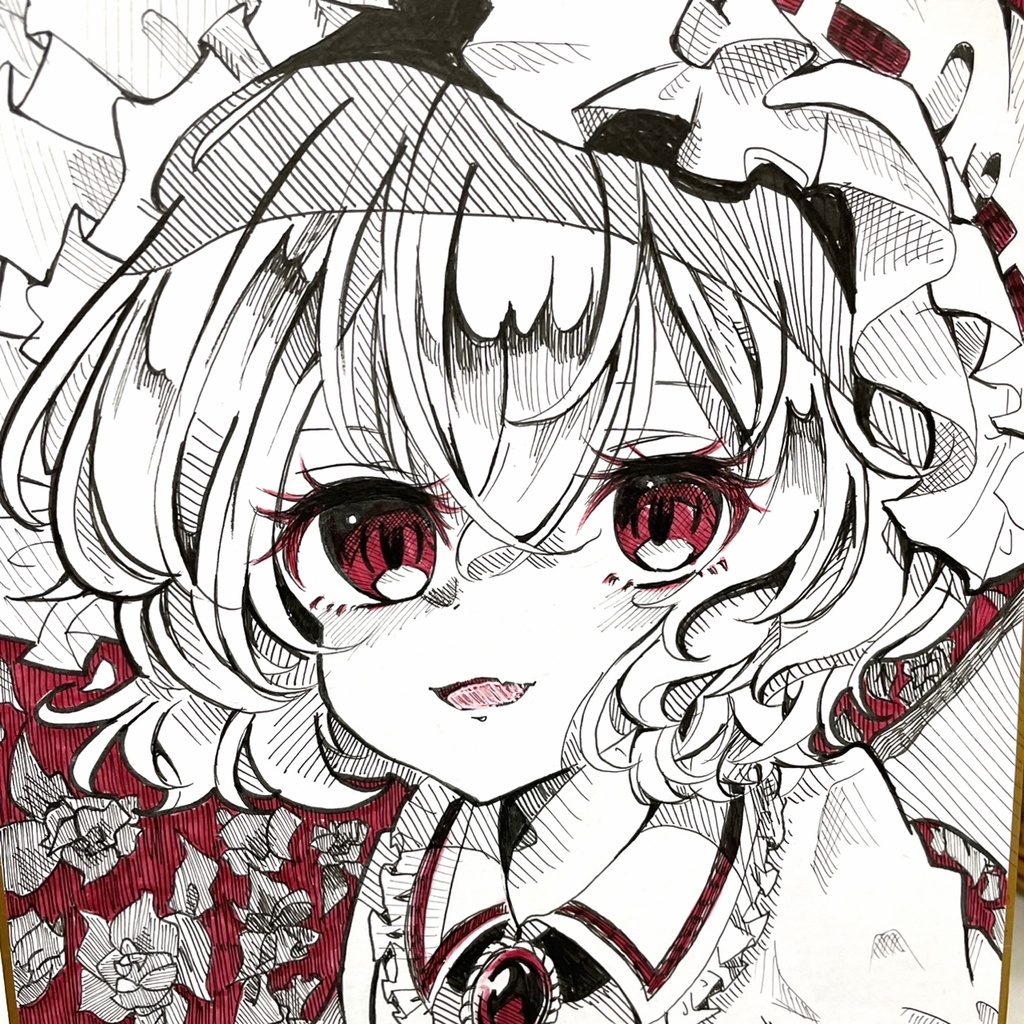 レミリア イラスト レミリア・スカーレット 原画 手描きイラスト イラスト