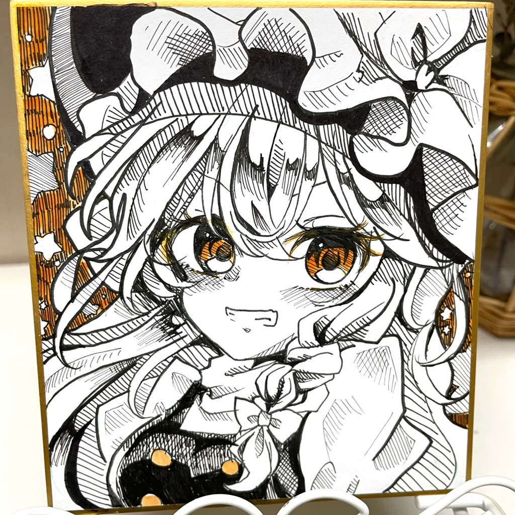 霧雨魔理沙 魔理沙 イラスト ミニ色紙 原画