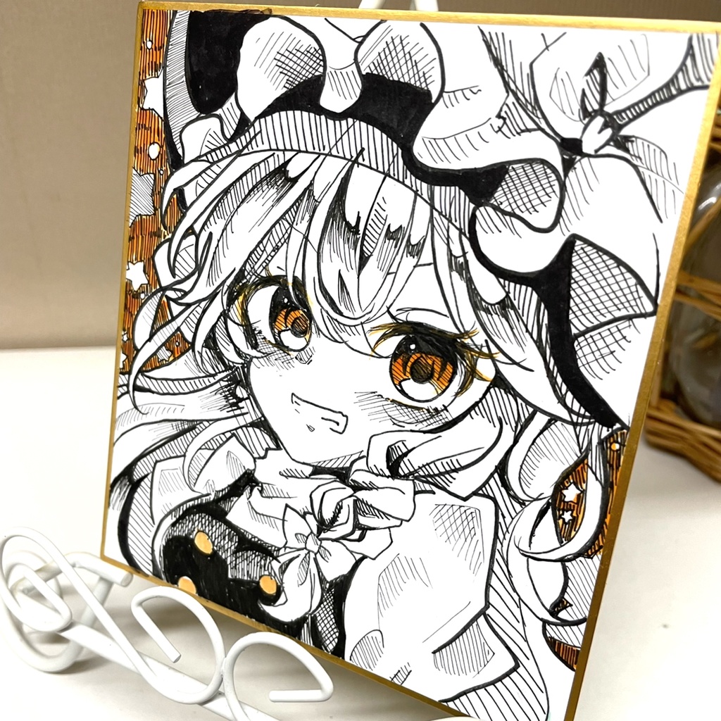 霧雨魔理沙 魔理沙 イラスト ミニ色紙 原画