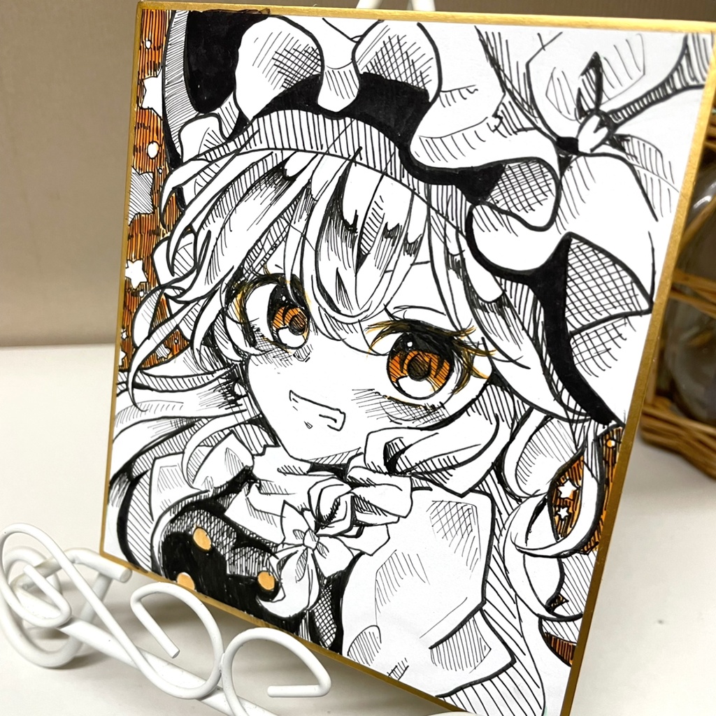 霧雨魔理沙 魔理沙 イラスト ミニ色紙 原画