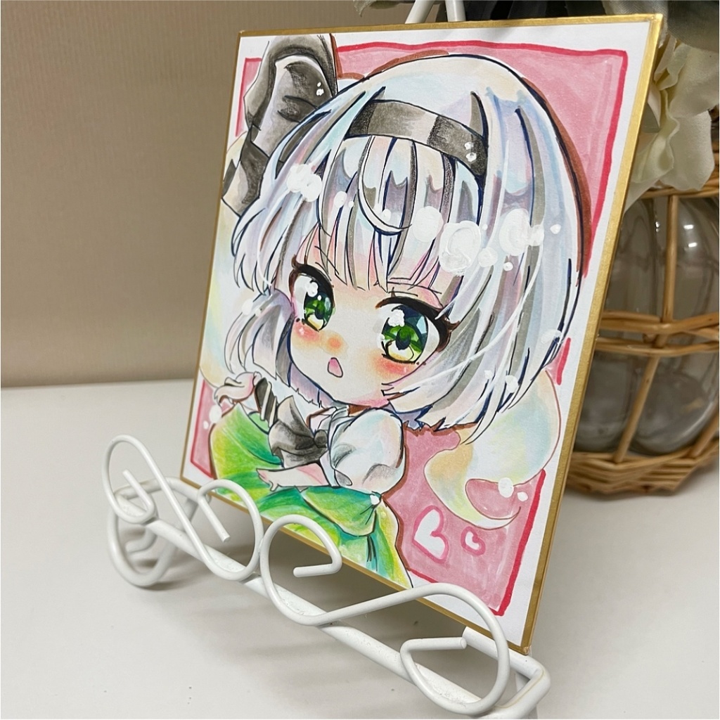 妖夢 魂魄妖夢 イラスト 色紙 原画