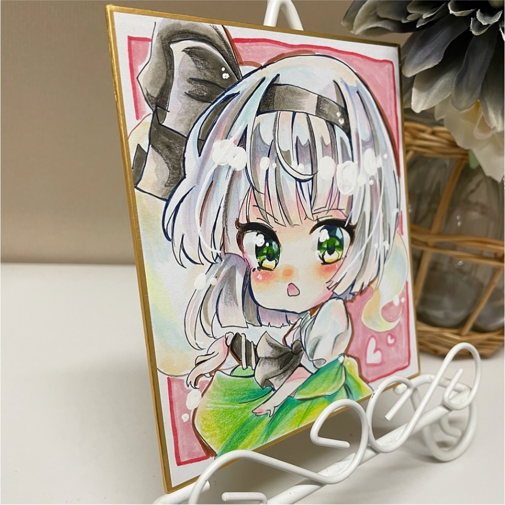 妖夢 魂魄妖夢 イラスト 色紙 原画