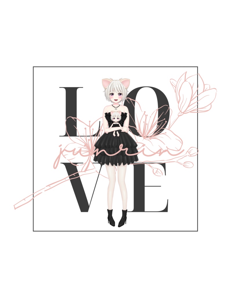 ラブT&モチ-フネックレス&香水セット