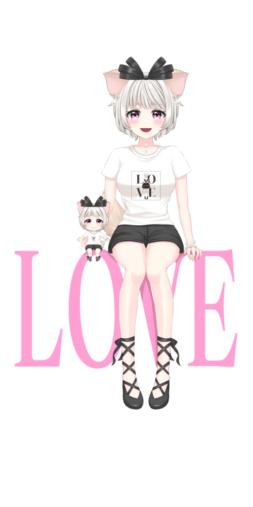 ラブT&モチ-フネックレス&香水セット