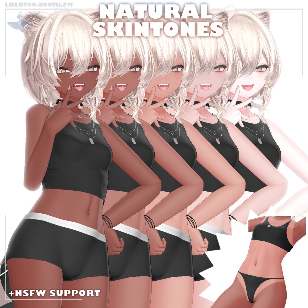 「真央-mao」 ~ Natural Skin 肌の質感 + Tanlines 日焼け跡