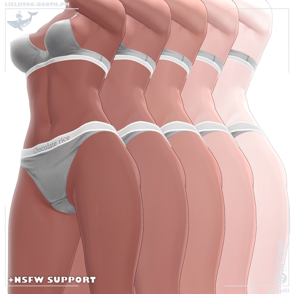 「Sio / しお」 ~ Natural Skin 肌の質感 + Tanlines 日焼け跡 v2.1