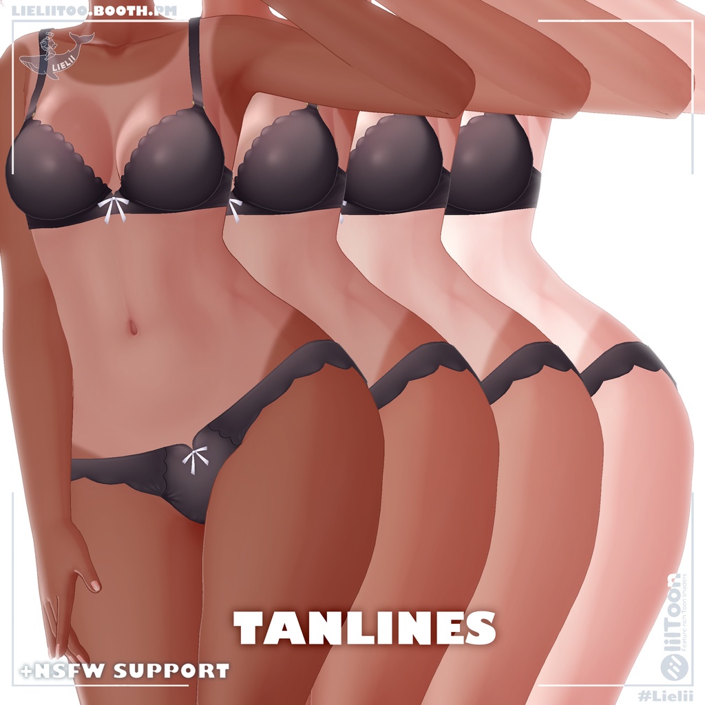 「Selestia セレスティア」 ~ Natural Skin 肌の質感 + Tanlines 日焼け跡 v1.1