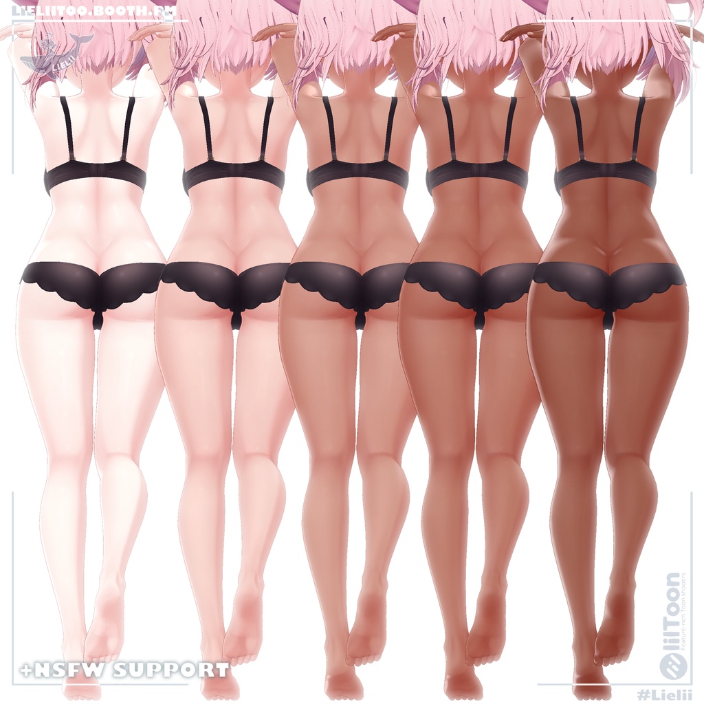 「Selestia セレスティア」 ~ Natural Skin 肌の質感 + Tanlines 日焼け跡 v1.1