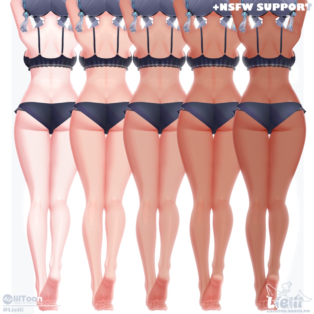 【Ramune ラムネ】 Skintones 肌の色 + Tanlines 日焼け跡 + Aesthetic hue