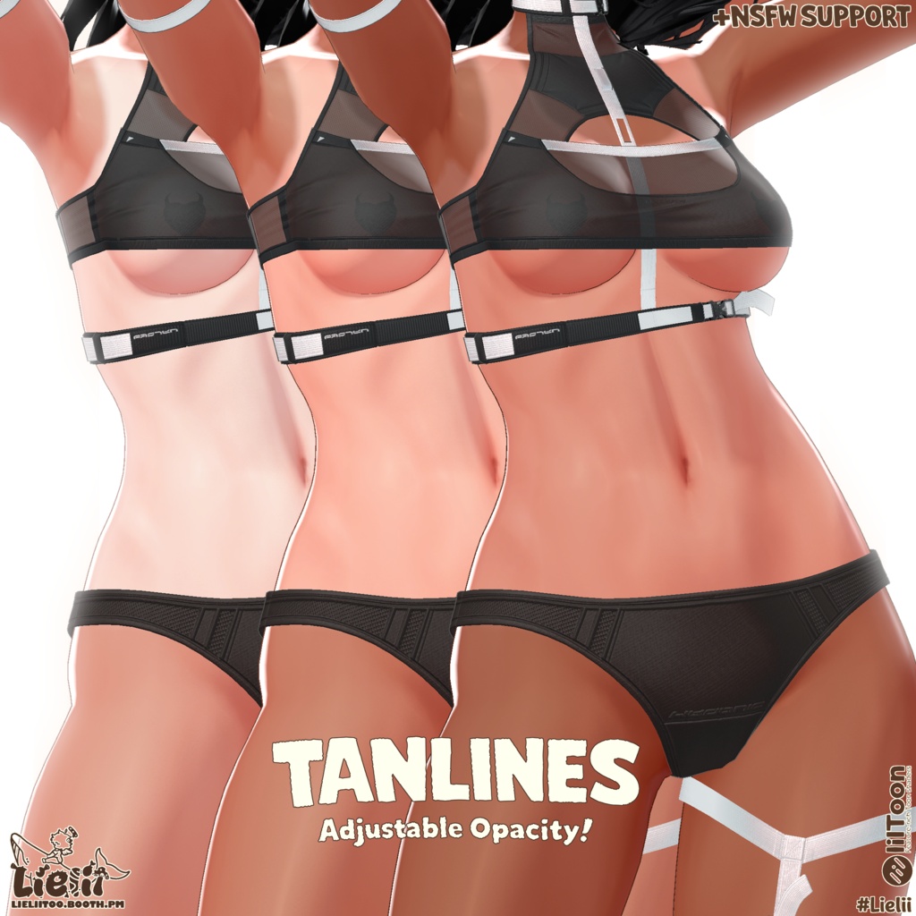 【ウルキ・Uruki】 Skintones 肌の色 + Tanlines 日焼け跡 + Aesthetic hue V2