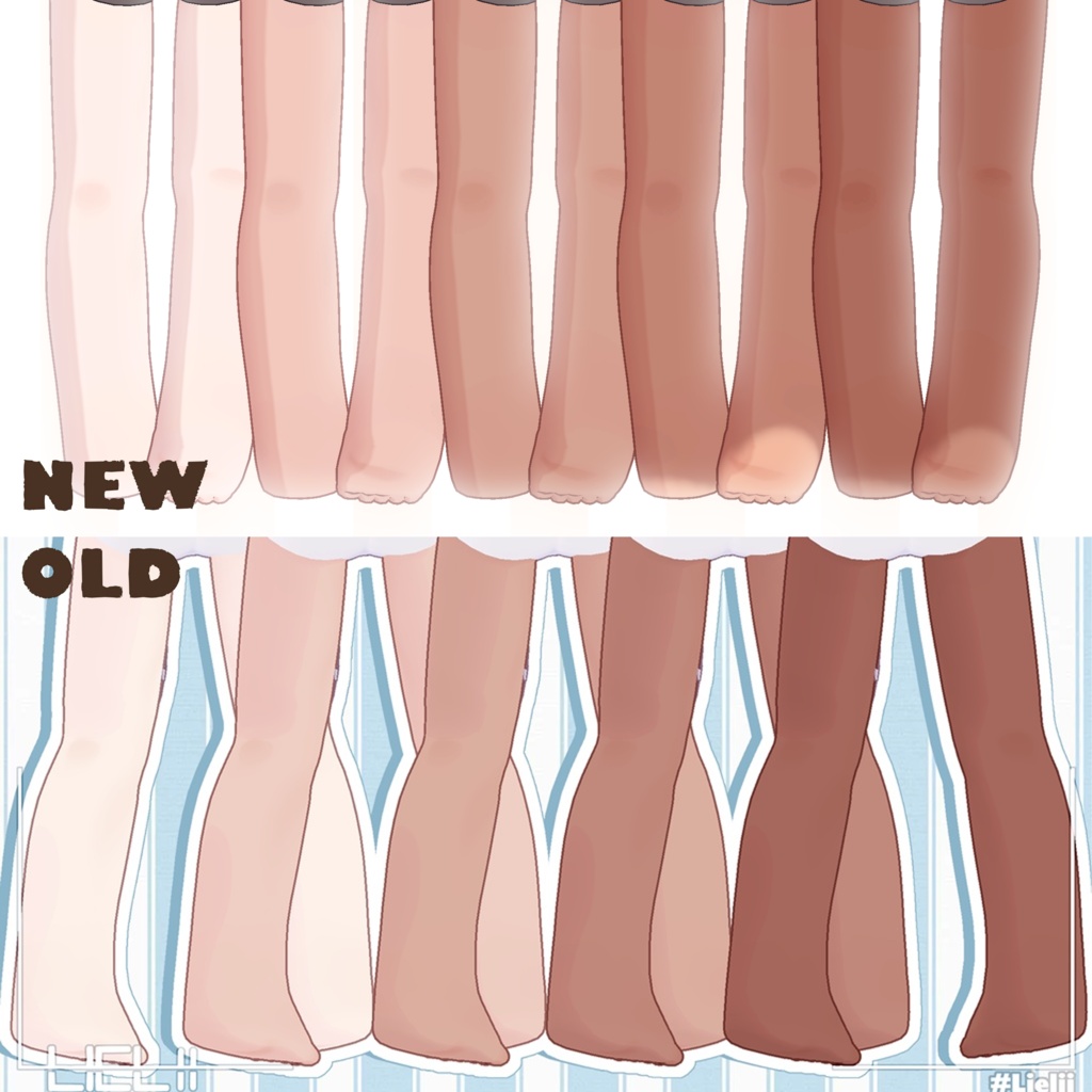 【V2】 【Kipfel キプフェル】 Skintones 肌の色 + Tanlines 日焼け跡 + Aesthetic hue