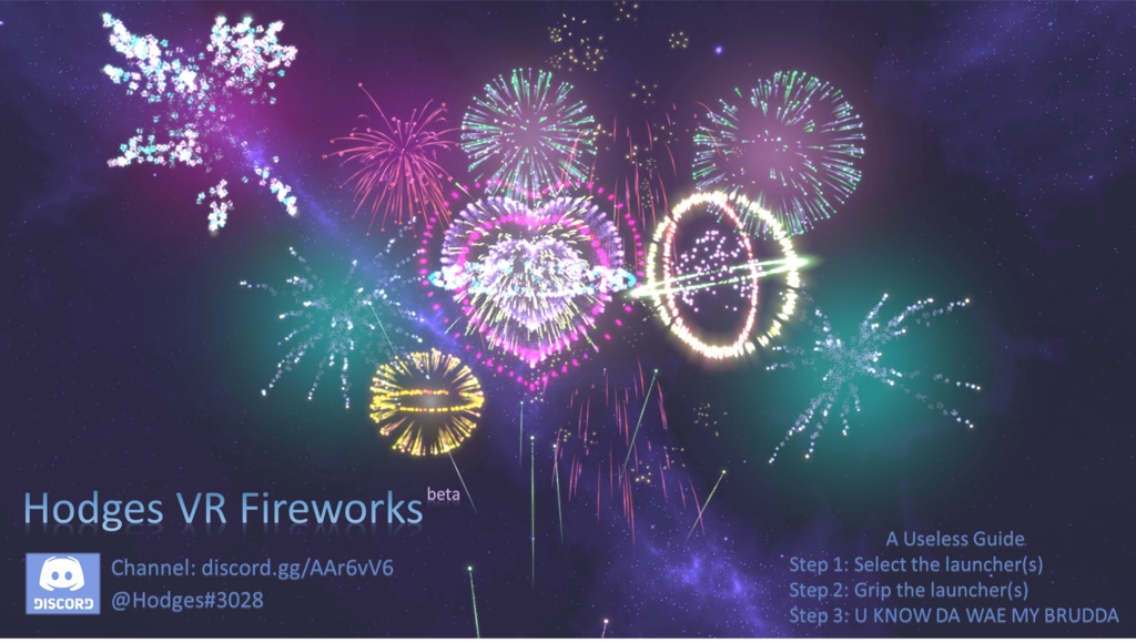 Hodges VR Fireworks Guns for VRChat 花火銃