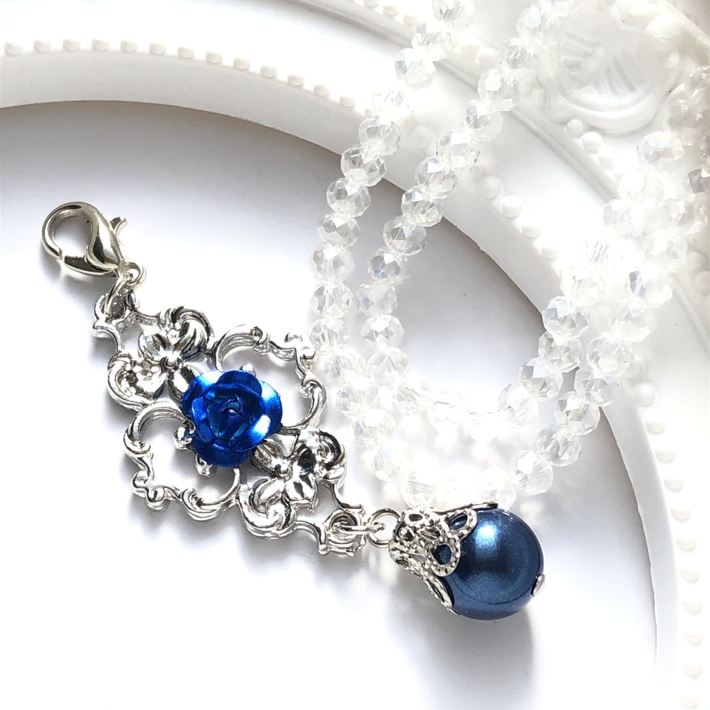 【全8色】薔薇の肖像マスクチャーム