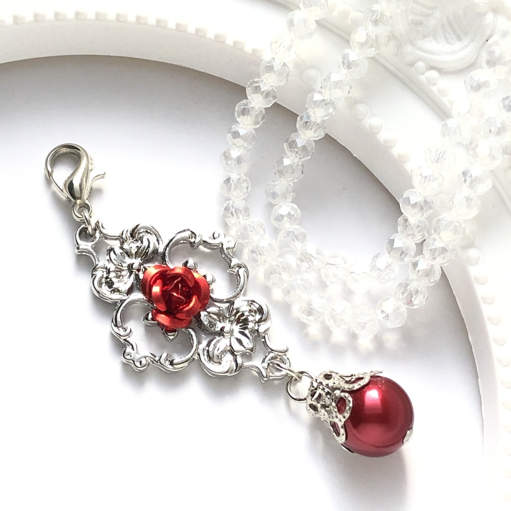 【全8色】薔薇の肖像マスクチャーム