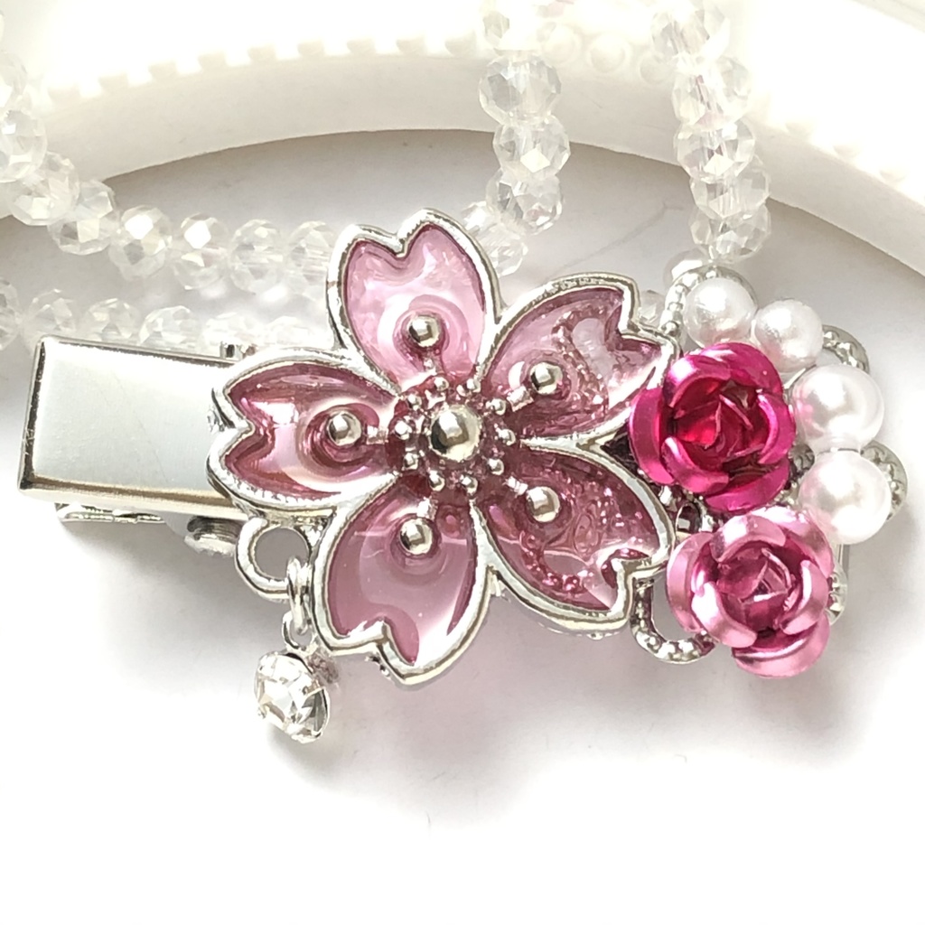 【全9色】恋い焦がれた桜のヘアクリップ