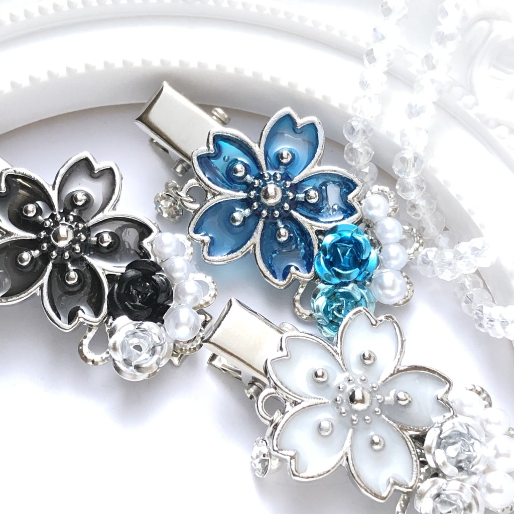 【全9色】恋い焦がれた桜のヘアクリップ