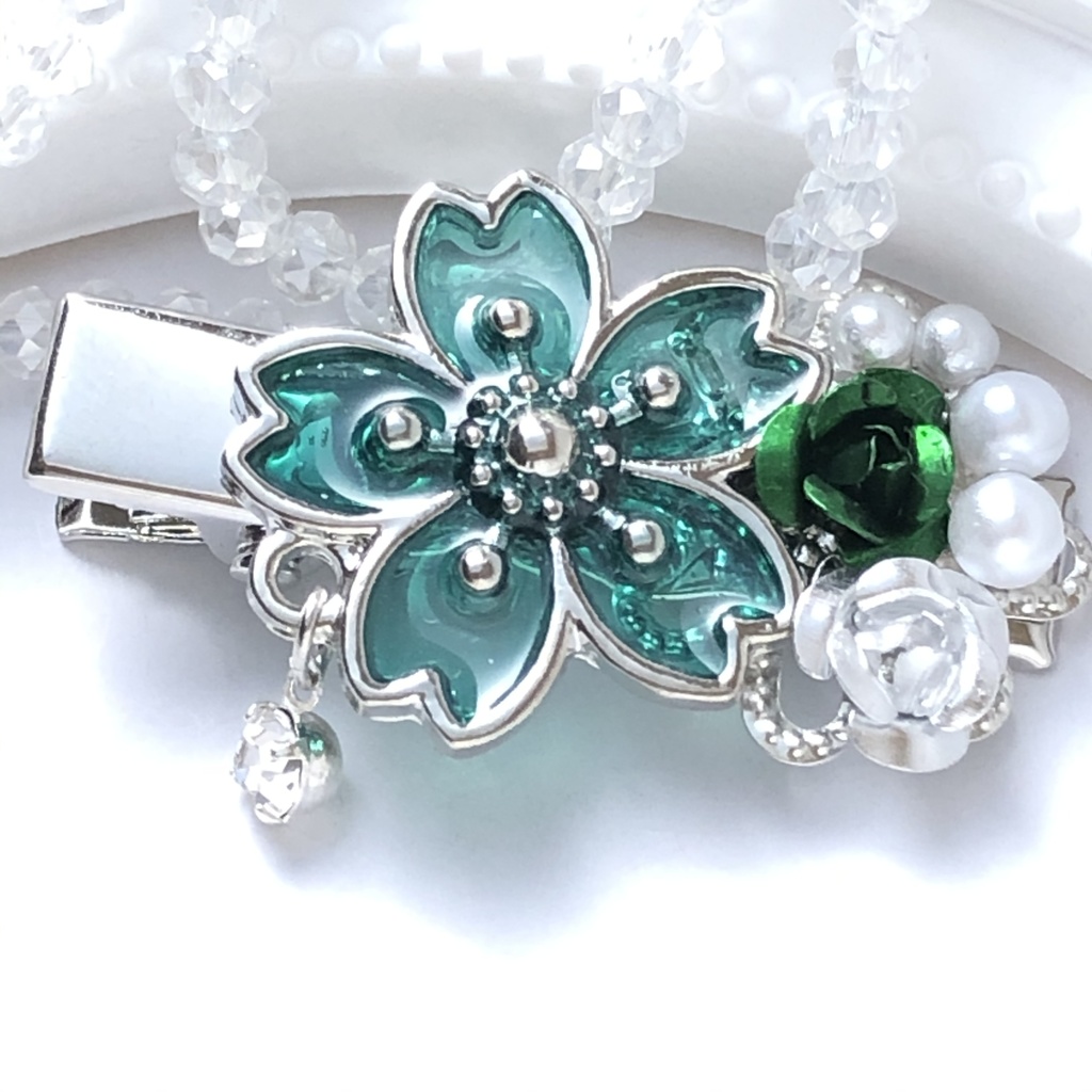 【全9色】恋い焦がれた桜のヘアクリップ