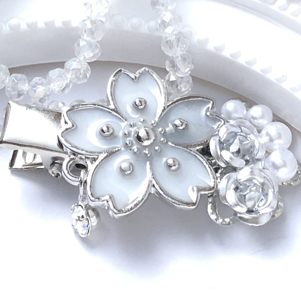 【全9色】恋い焦がれた桜のヘアクリップ