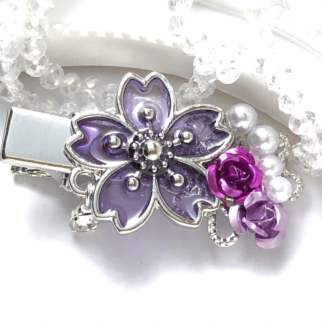 【全9色】恋い焦がれた桜のヘアクリップ