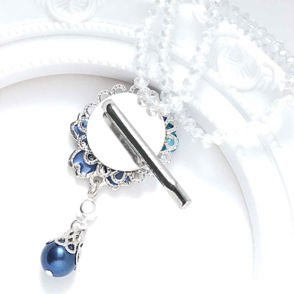 恋い焦がれた桜の紫ポニーフック