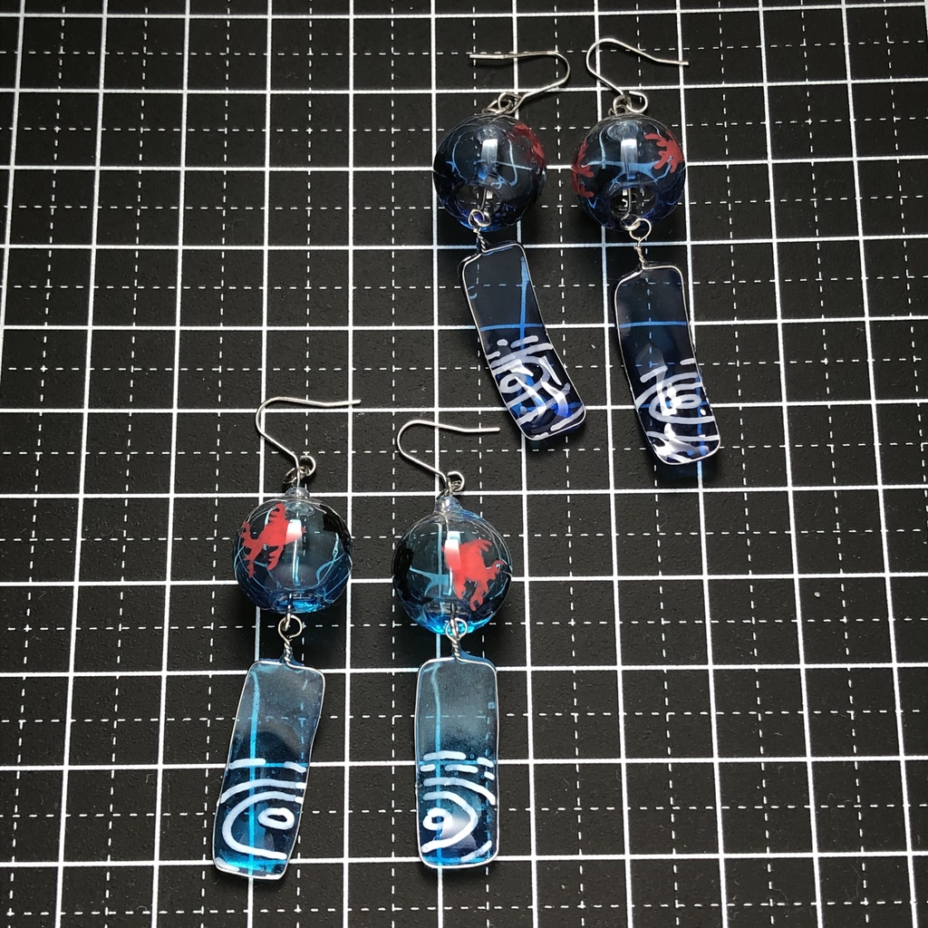 金魚の風鈴ピアス