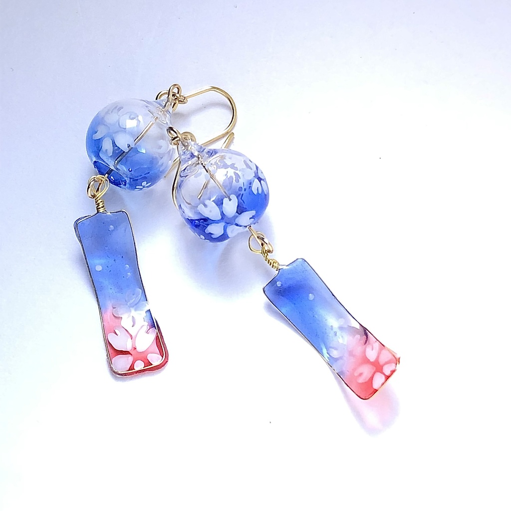 【ゲゲゲの謎】血桜の風鈴ピアス