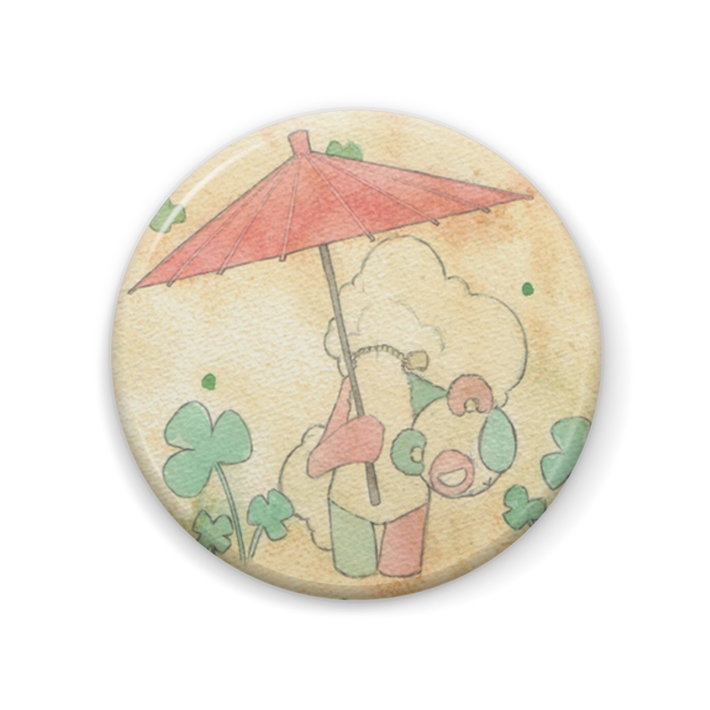 缶バッジ57mm - かさぐま01