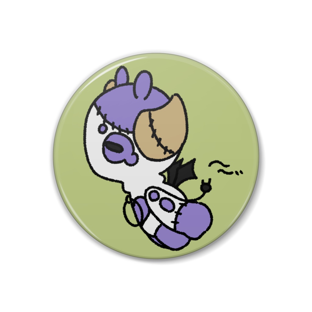 缶バッジ３８ｍｍ - ホルシュタイン「浮遊」