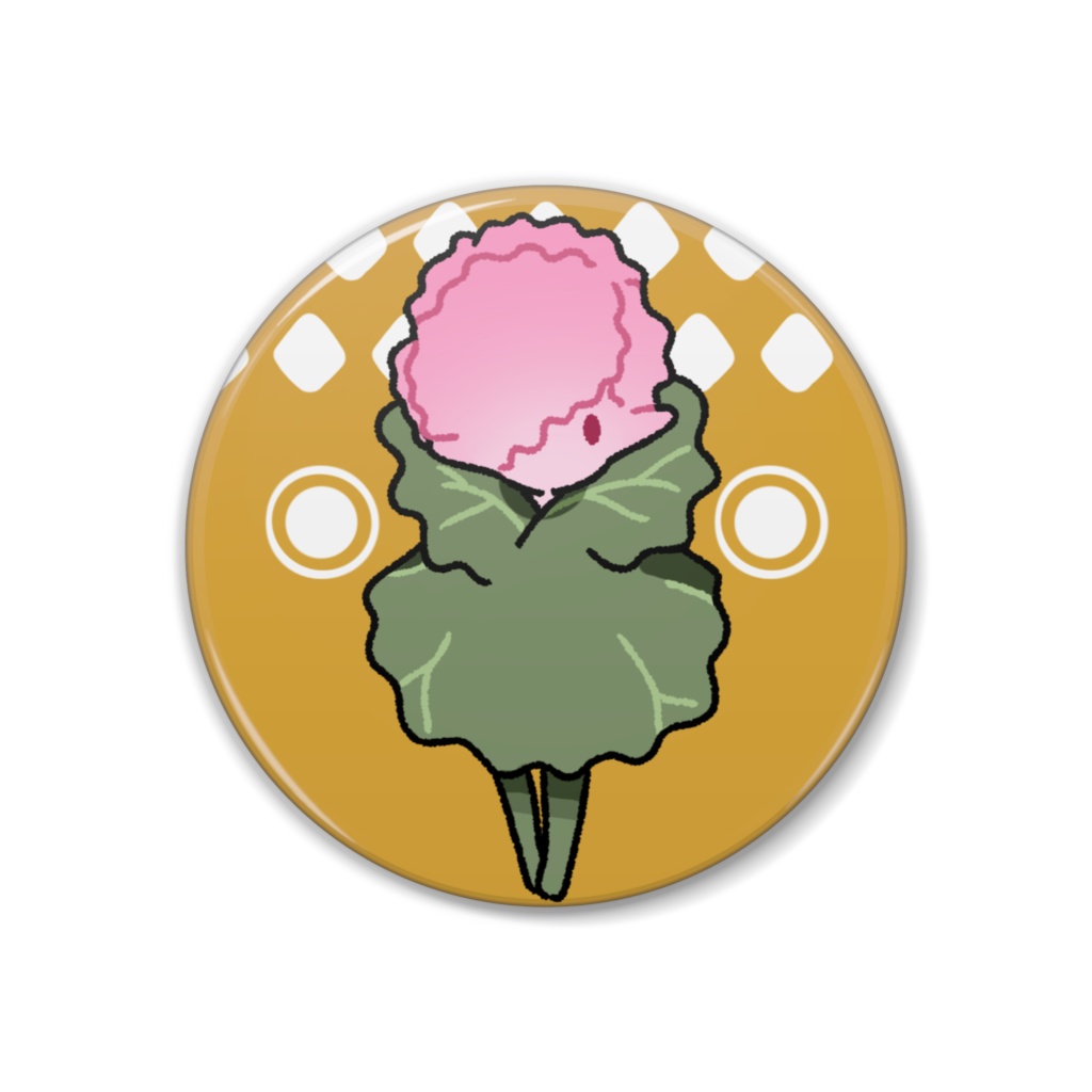 缶バッジ３８ｍｍ - ハボタン０１