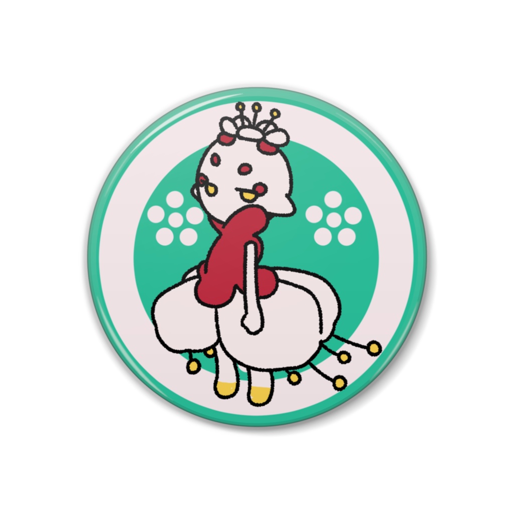 缶バッジ３８ｍｍ - ウメ０１