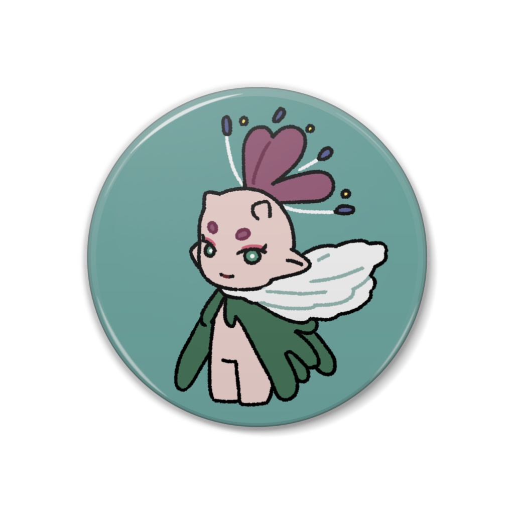 缶バッジ３８ｍｍ - セツブンソウ０１