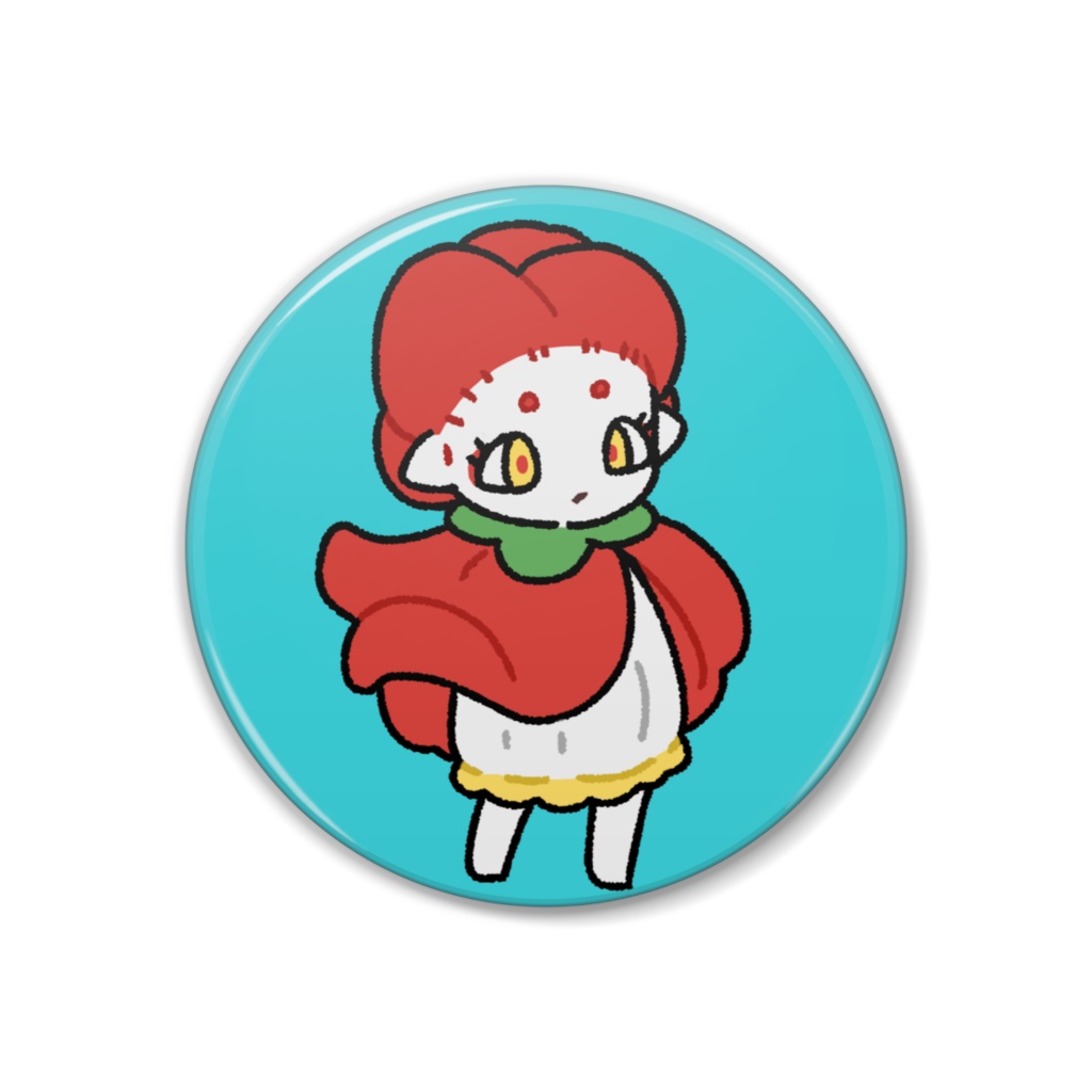 缶バッジ３８ｍｍ - ツバキ０１