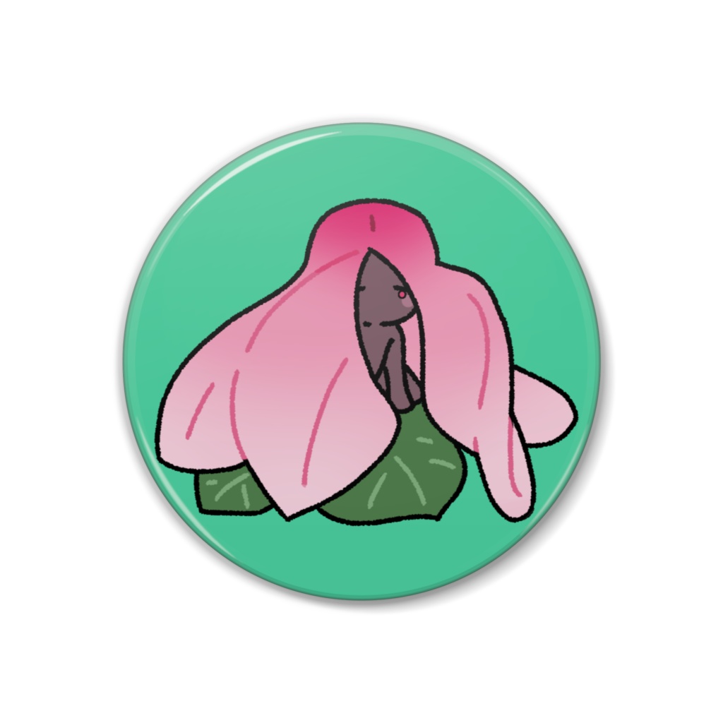 缶バッジ３８ｍｍ - シクラメン０１