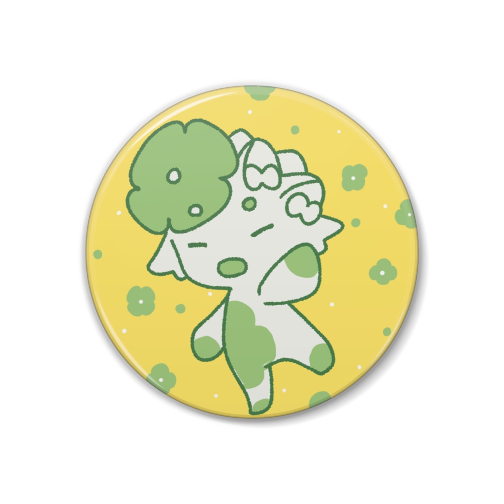 缶バッジ38mm - クローバー01