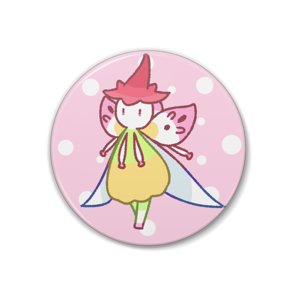 缶バッジ３８ｍｍ - ユキノシタ０１