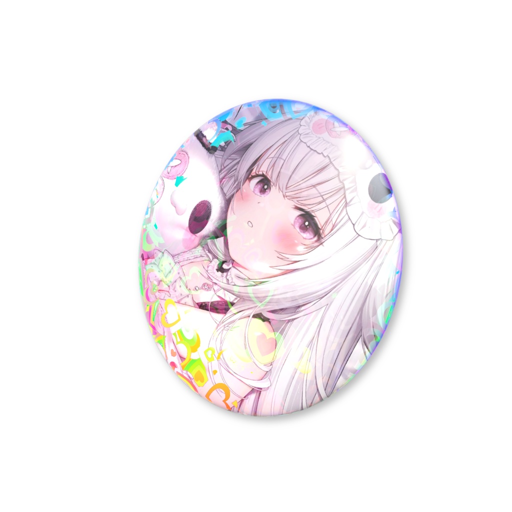 YUKi 部屋着 ❤︎ ホログラム缶バッジ