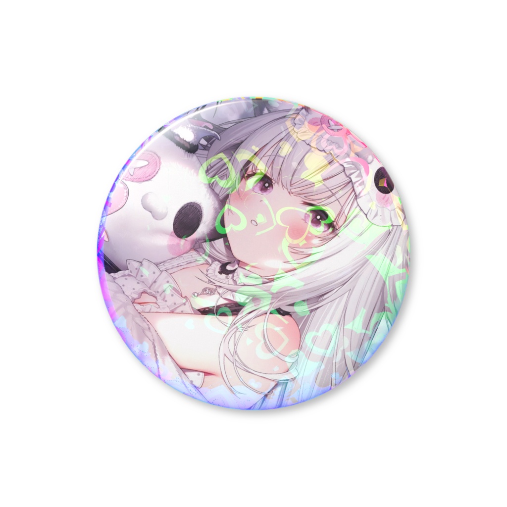 YUKi 部屋着 ❤︎ ホログラム缶バッジ