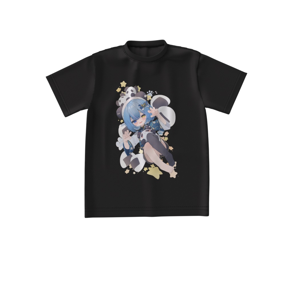 【熊猫るき生誕祭2025】ビックTしゃつ黒