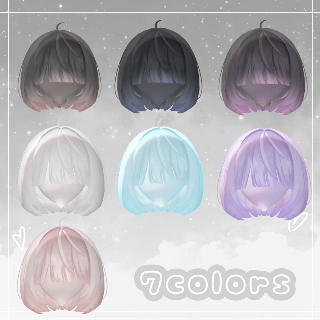 sale!~ふわふわボブ~/huwahuwabob【5アバター対応】