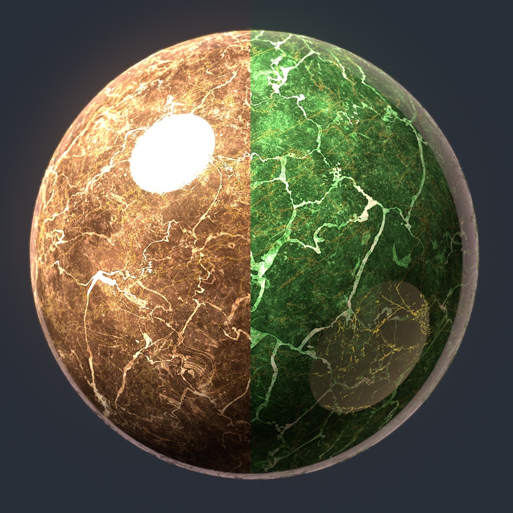 大理石のテクスチャ7種類パック