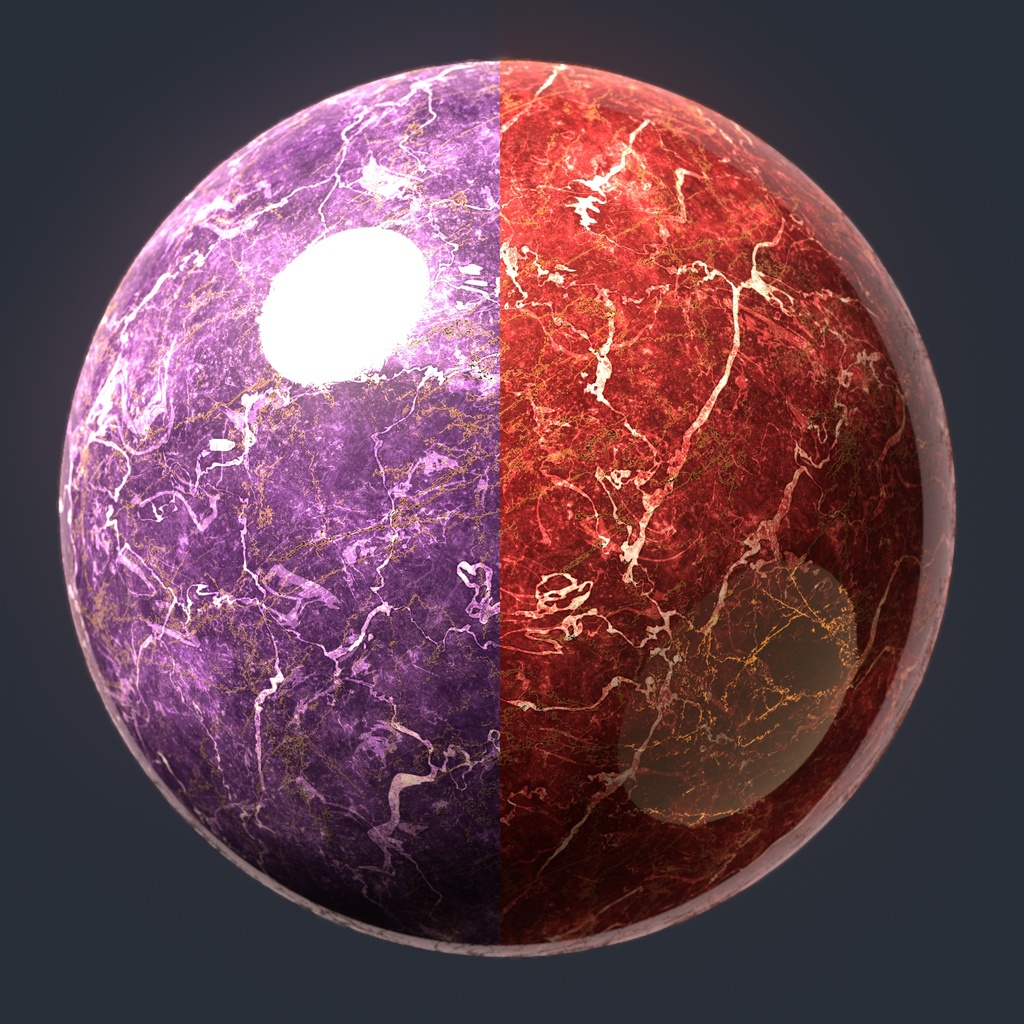 大理石のテクスチャ7種類パック