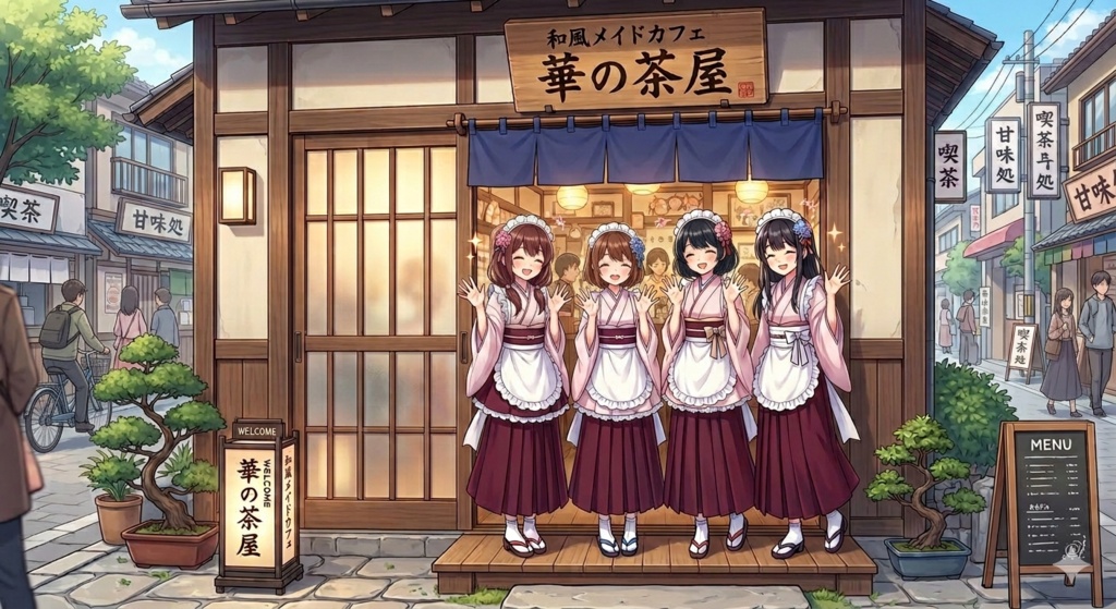 和風メイドカフェ「華の茶屋」